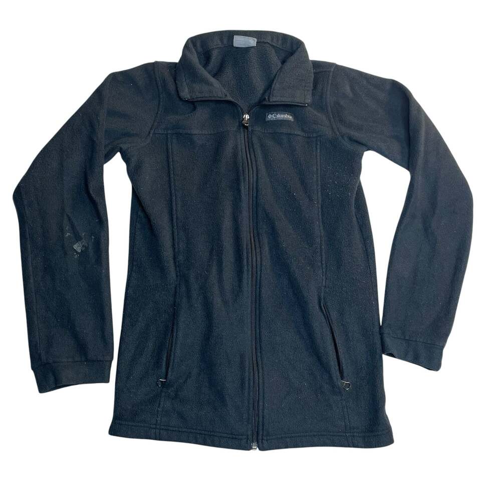 Columbia Sportswear Black Full Zip Fleece Jacket Women’s XL Outdoor